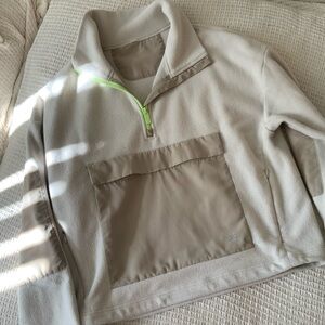 Alo Yoga Polar Fleece Half Zip Pullover Long Sleeve Jacket Sherpa Top Sweatshirt
